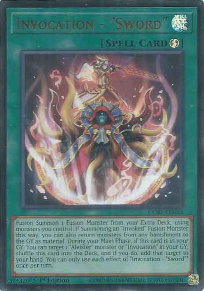 Invocation - "Sword" [CORI-EN053] Ultra Rare | Exor Games Bridgewater