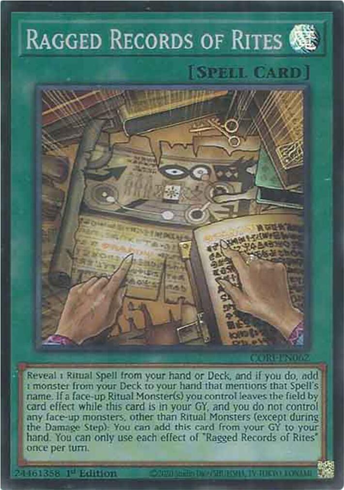Ragged Records of Rites [CORI-EN062] Super Rare | Exor Games Bridgewater