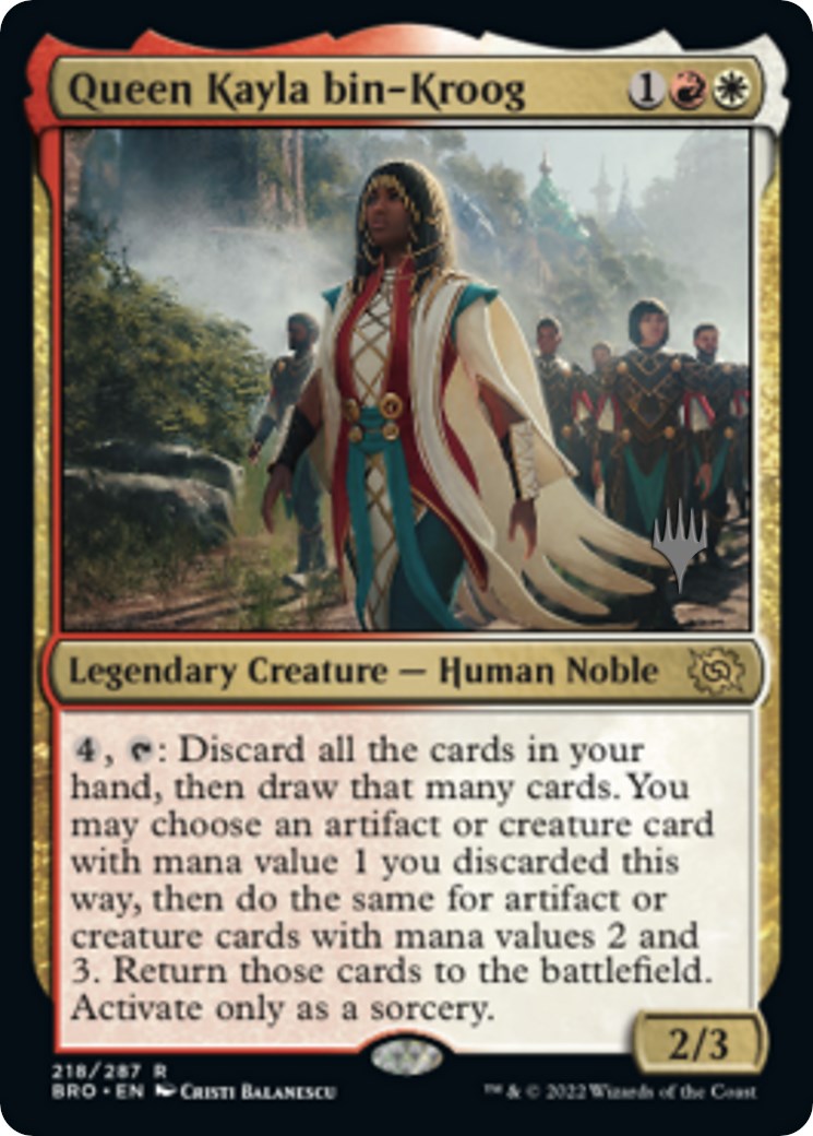 Queen Kayla bin-Kroog (Promo Pack) [The Brothers' War Promos] | Exor Games Bridgewater