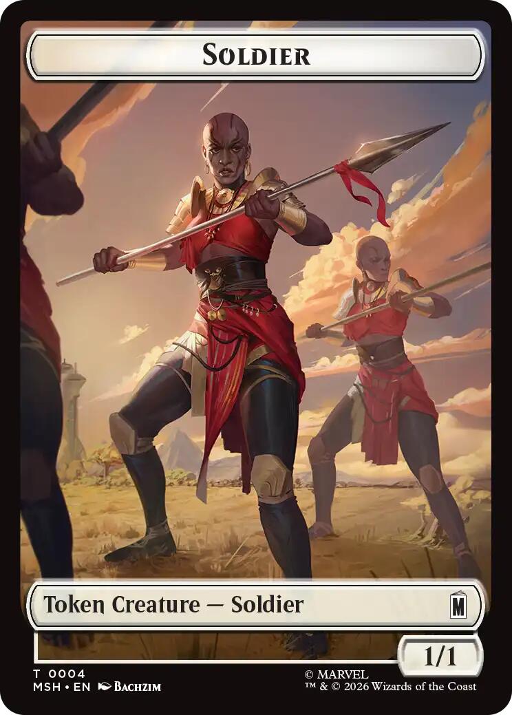 Soldier // Insect Double-Sided Token [Marvel Super Heroes Tokens] | Exor Games Bridgewater