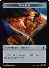 Treasure (027) // Construct (030) Double-Sided Token (Surge Foil) [Marvel Super Heroes Commander Tokens] | Exor Games Bridgewater