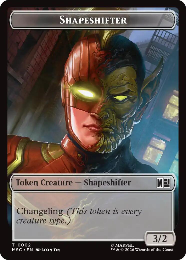 Shapeshifter // Ape Villain Double-Sided Token [Marvel Super Heroes Commander Tokens] | Exor Games Bridgewater