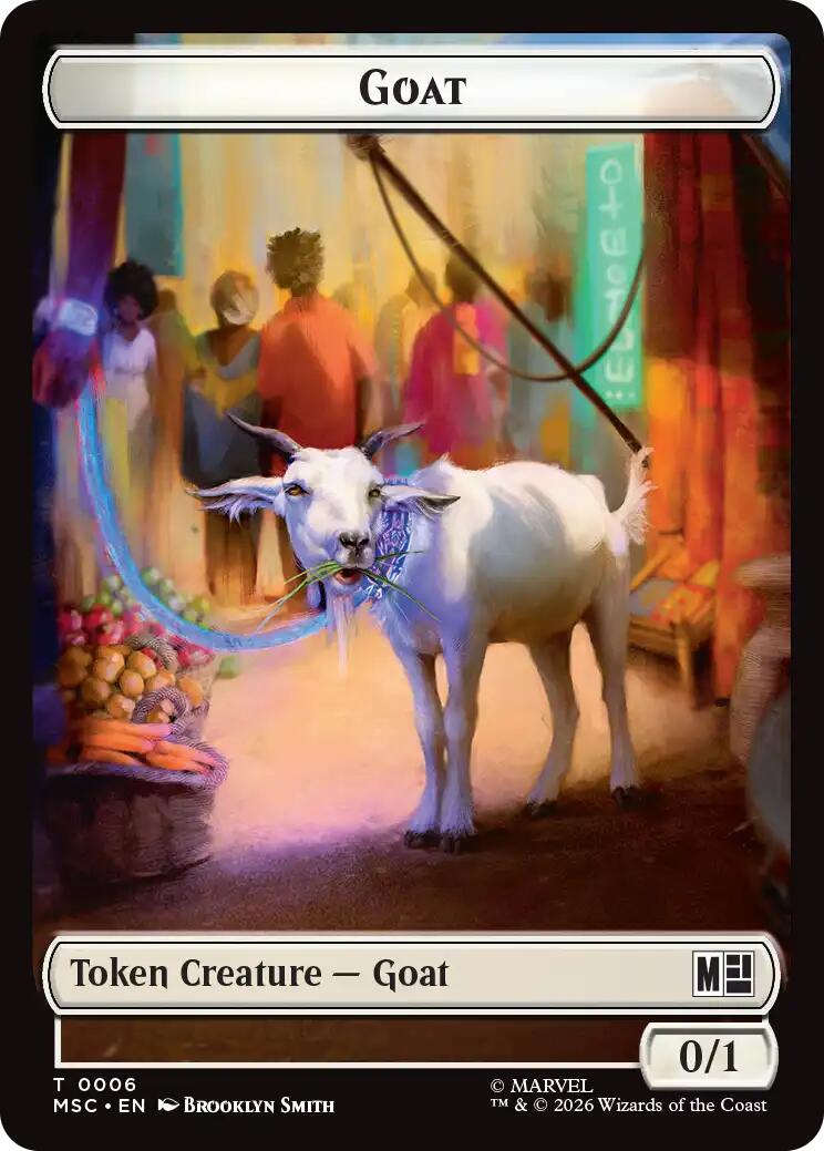 Goat // Construct Double-Sided Token [Marvel Super Heroes Commander Tokens] | Exor Games Bridgewater