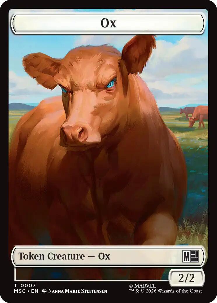 Ox // Vibranium Double-Sided Token [Marvel Super Heroes Commander Tokens] | Exor Games Bridgewater