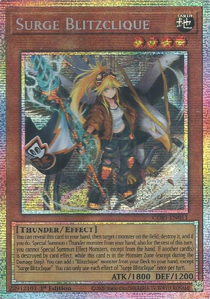 Surge Blitzclique (Starlight Rare) [CORI-EN011] Starlight Rare | Exor Games Bridgewater