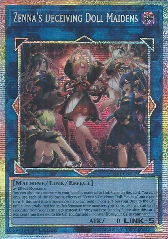 Zenna's Deceiving Doll Maidens (Starlight Rare) [CORI-EN043] Starlight Rare | Exor Games Bridgewater