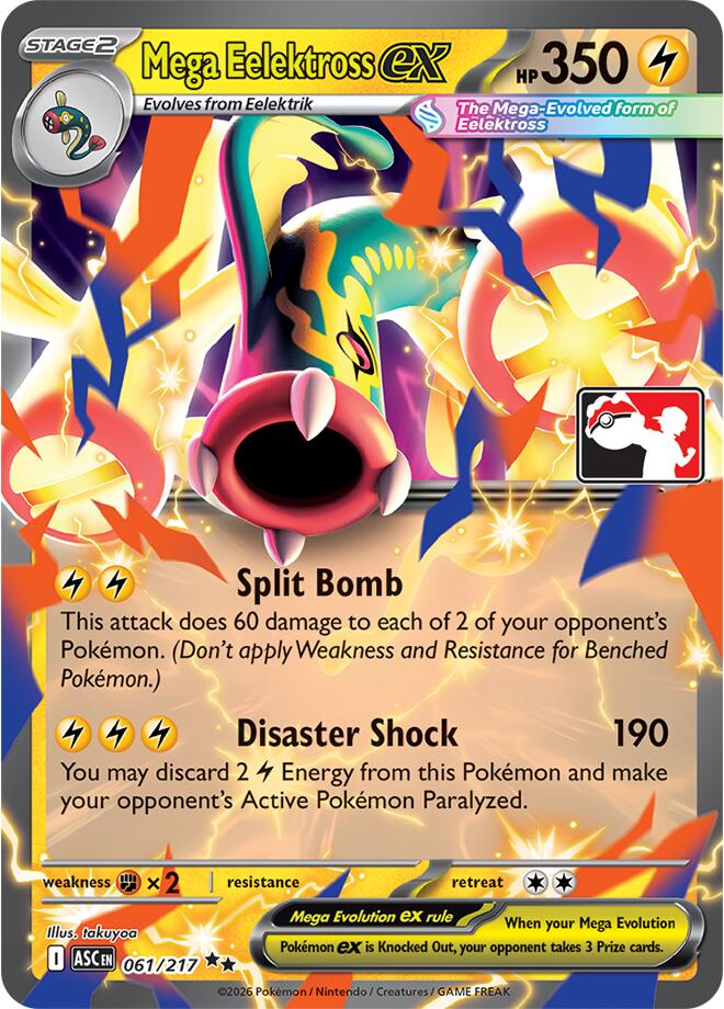 Mega Eelektross ex (061/217) [Prize Pack Series Nine] | Exor Games Bridgewater