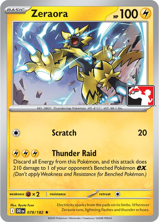 Zeraora (078/182) [Prize Pack Series Nine] | Exor Games Bridgewater