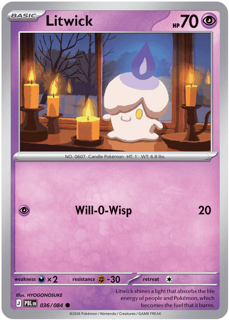 Litwick (036/084) [Mega Evolution: Pitch Black] | Exor Games Bridgewater