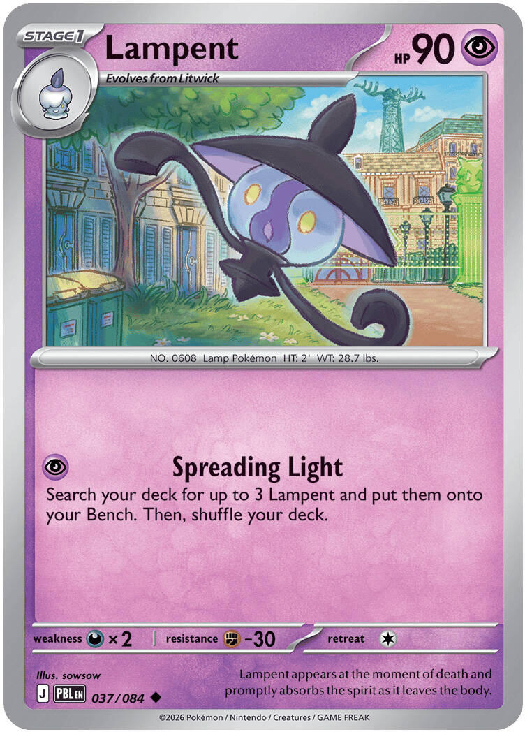 Lampent (037/084) [Mega Evolution: Pitch Black] | Exor Games Bridgewater
