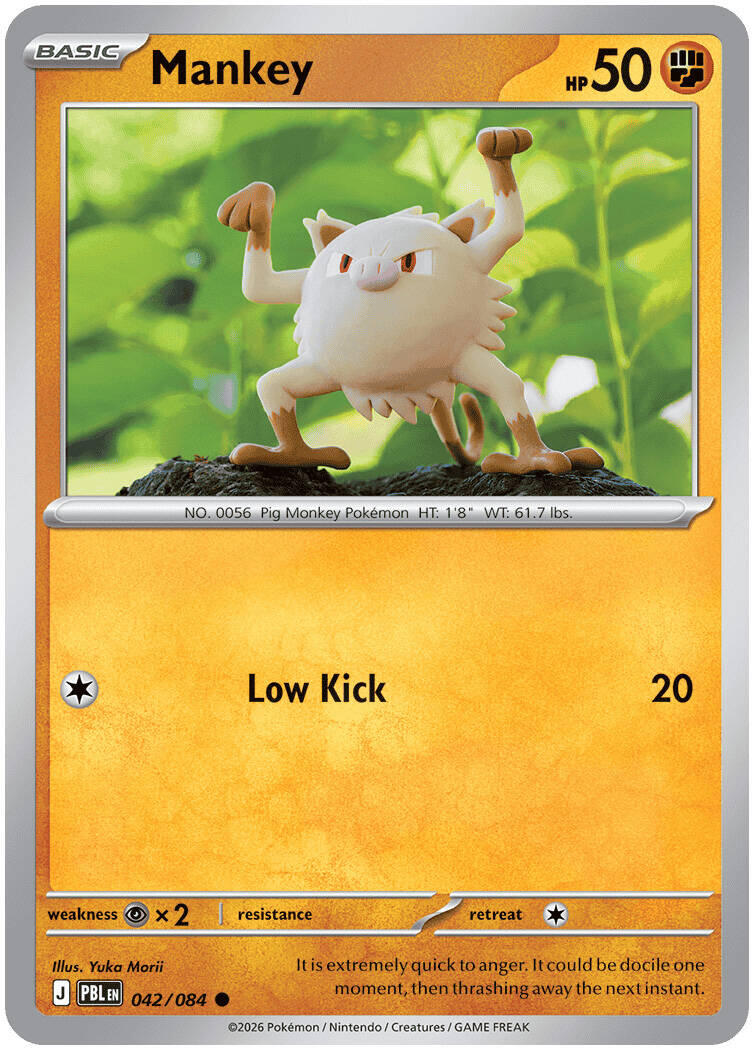 Mankey (042/084) [Mega Evolution: Pitch Black] | Exor Games Bridgewater