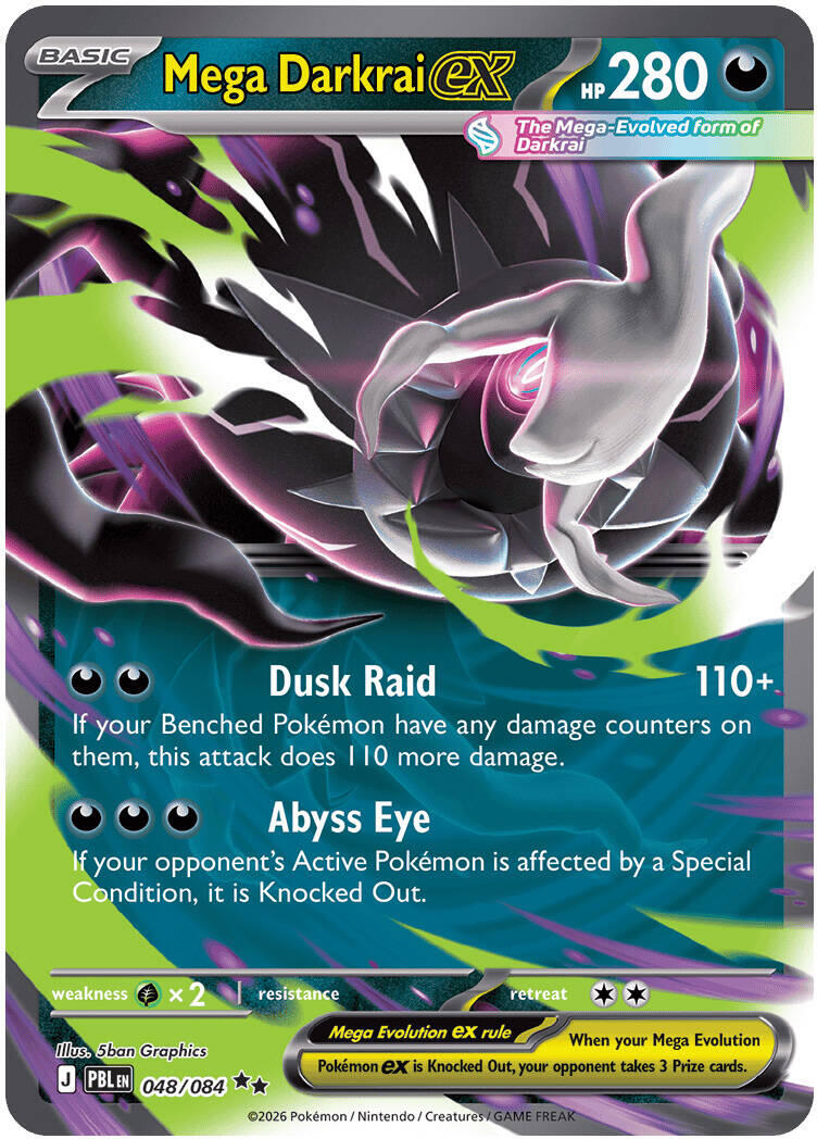 Mega Darkrai ex (048/084) [Mega Evolution: Pitch Black] | Exor Games Bridgewater