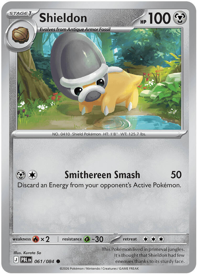 Shieldon (061/084) [Mega Evolution: Pitch Black] | Exor Games Bridgewater