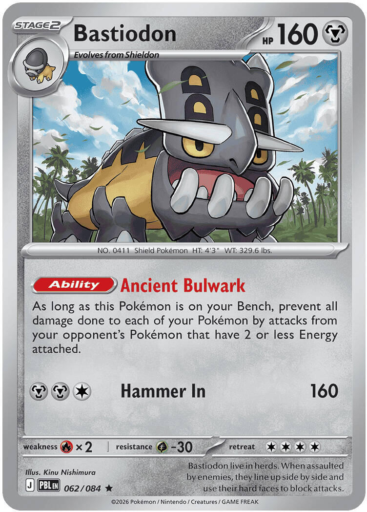 Bastiodon (062/084) [Mega Evolution: Pitch Black] | Exor Games Bridgewater