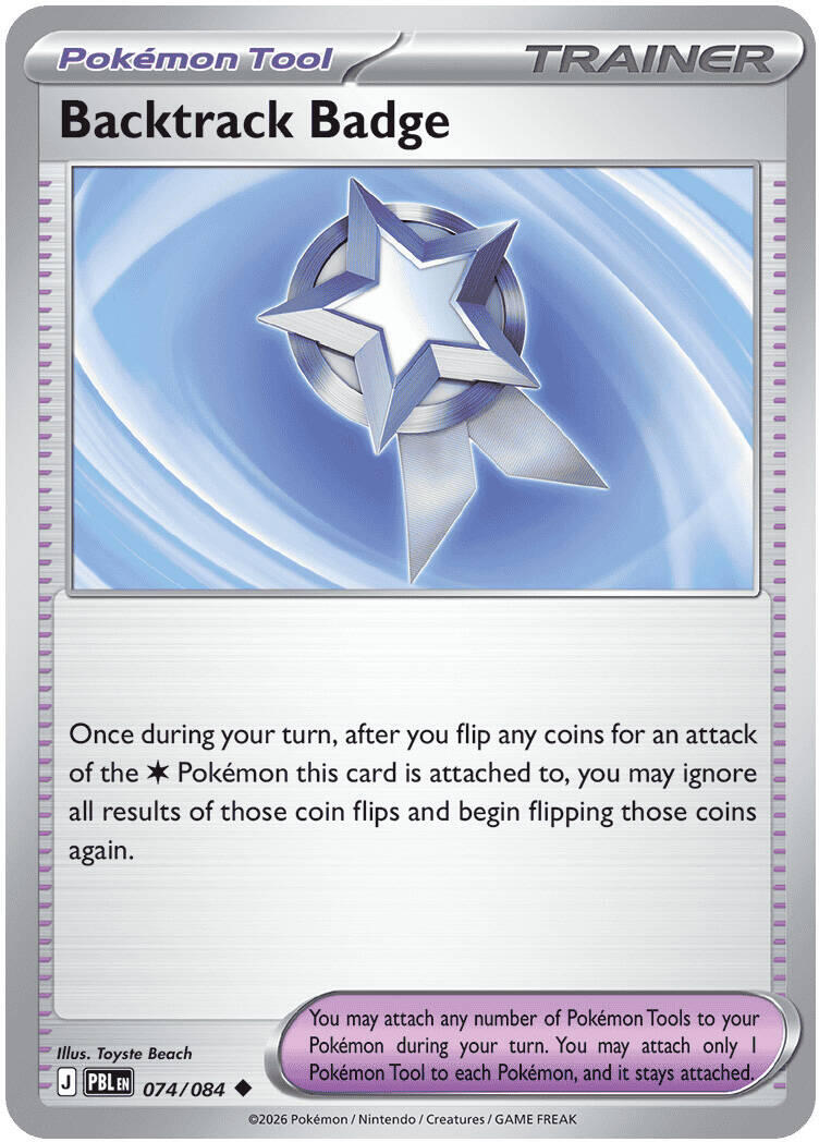 Backtrack Badge (074/084) [Mega Evolution: Pitch Black] | Exor Games Bridgewater