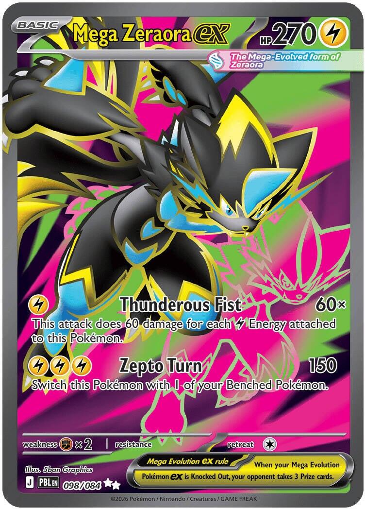 Mega Zeraora ex (098/084) [Mega Evolution: Pitch Black] | Exor Games Bridgewater