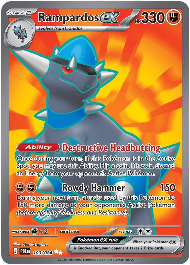Rampardos ex (100/084) [Mega Evolution: Pitch Black] | Exor Games Bridgewater