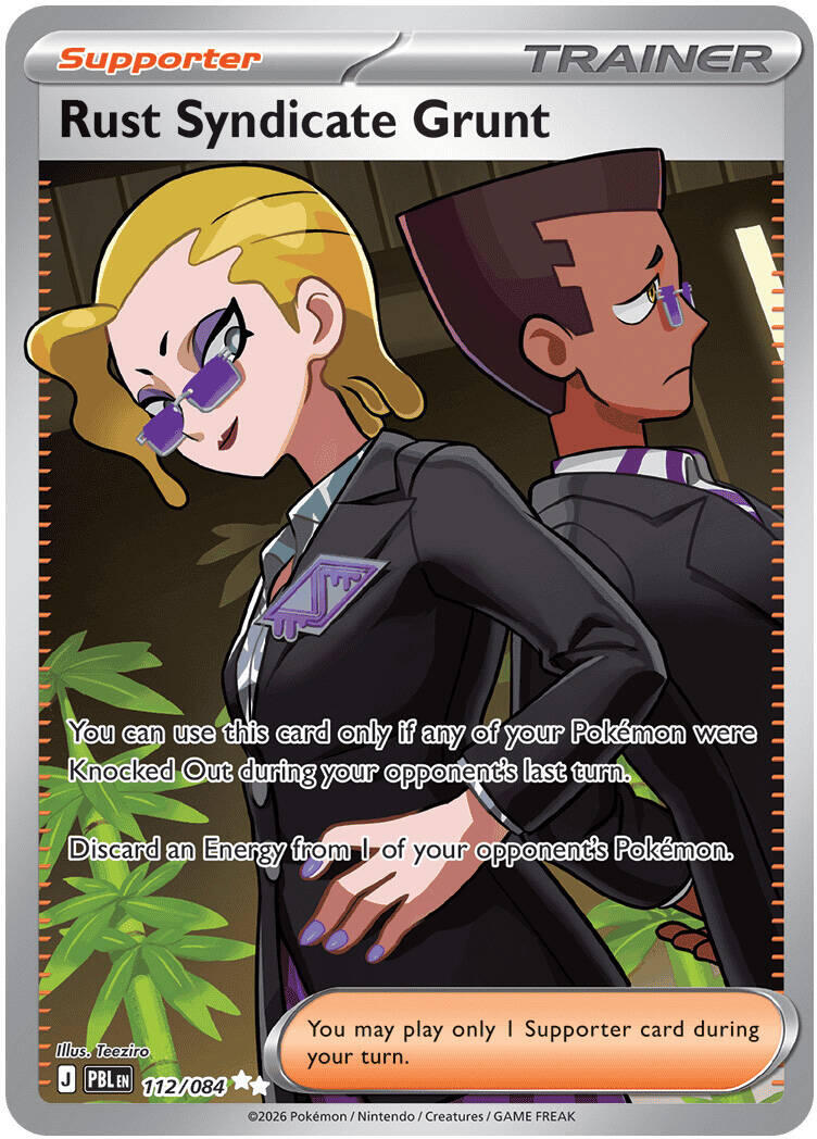 Rust Syndicate Grunt (112/084) [Mega Evolution: Pitch Black] | Exor Games Bridgewater