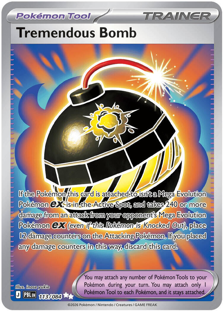 Tremendous Bomb (113/084) [Mega Evolution: Pitch Black] | Exor Games Bridgewater