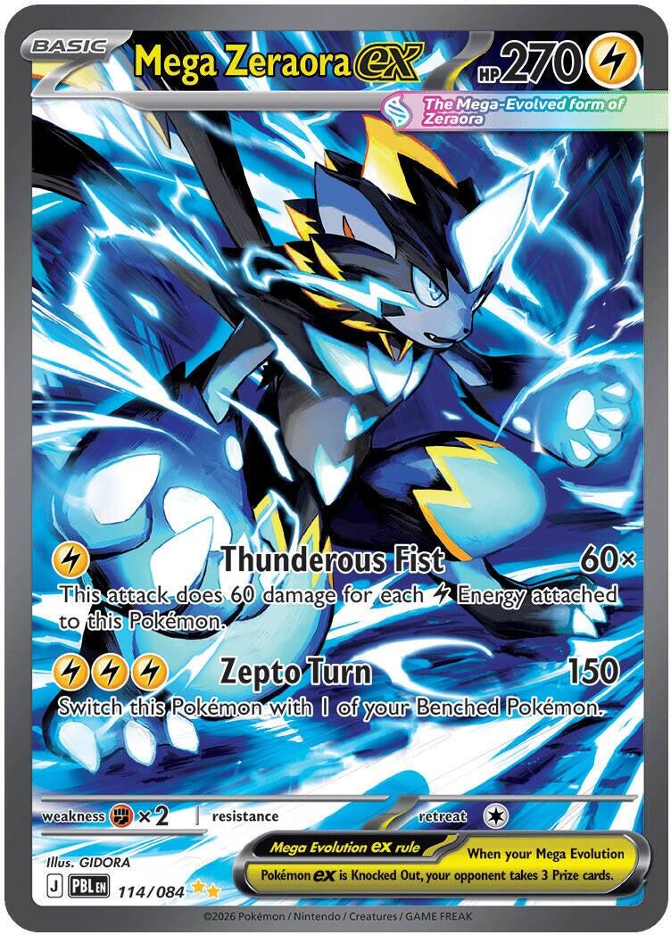 Mega Zeraora ex (114/084) [Mega Evolution: Pitch Black] | Exor Games Bridgewater