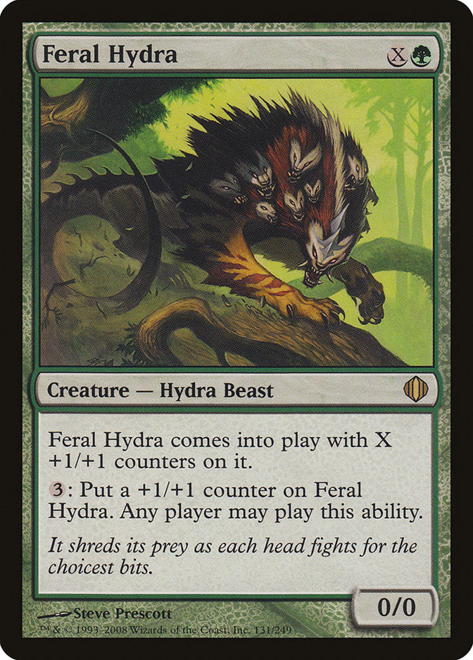 Feral Hydra (Oversized) [Oversize Cards] | Exor Games Bridgewater