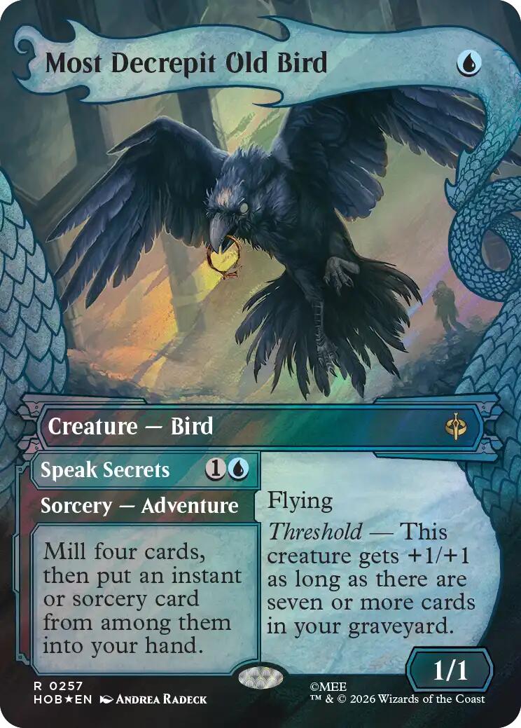 Most Decrepit Old Bird (Showcase) (Surge Foil) [The Hobbit] | Exor Games Bridgewater