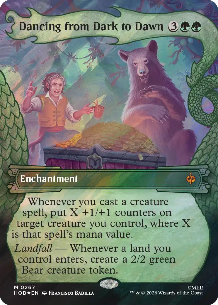 Dancing from Dark to Dawn (Showcase) (Surge Foil) [The Hobbit] | Exor Games Bridgewater