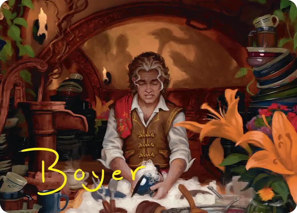 Confusticate and Bebother Art Card (Gold-Stamped Signature) [The Hobbit Art Series] | Exor Games Bridgewater
