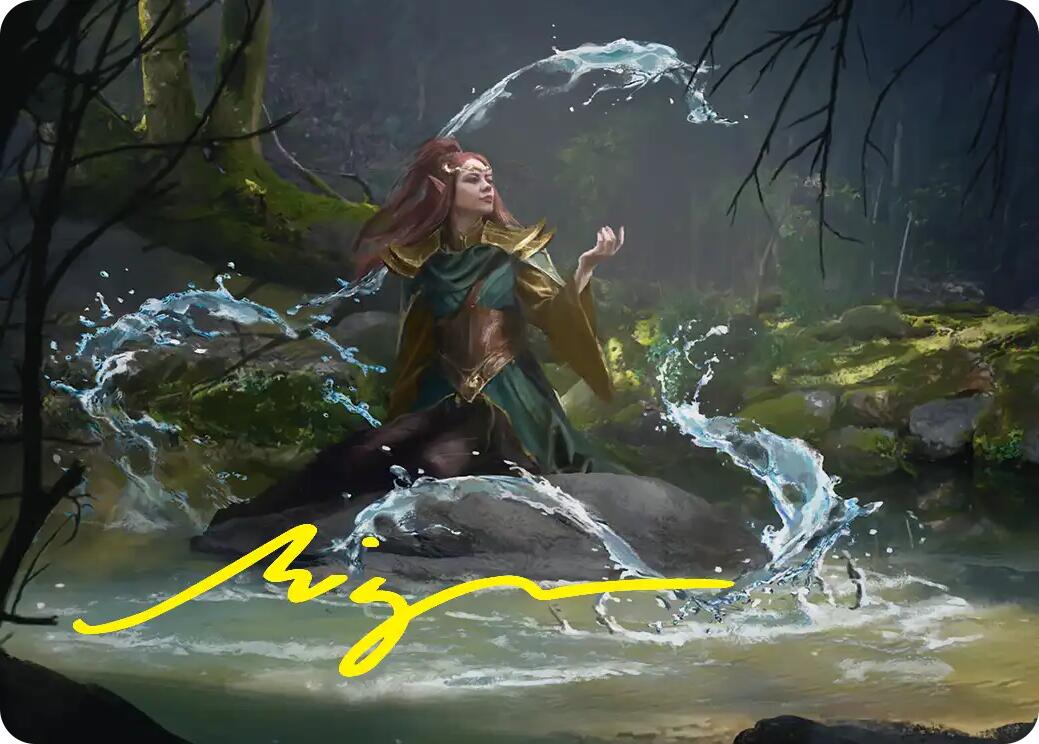 Mirkwood Meditator Art Card (Gold-Stamped Signature) [The Hobbit Art Series] | Exor Games Bridgewater