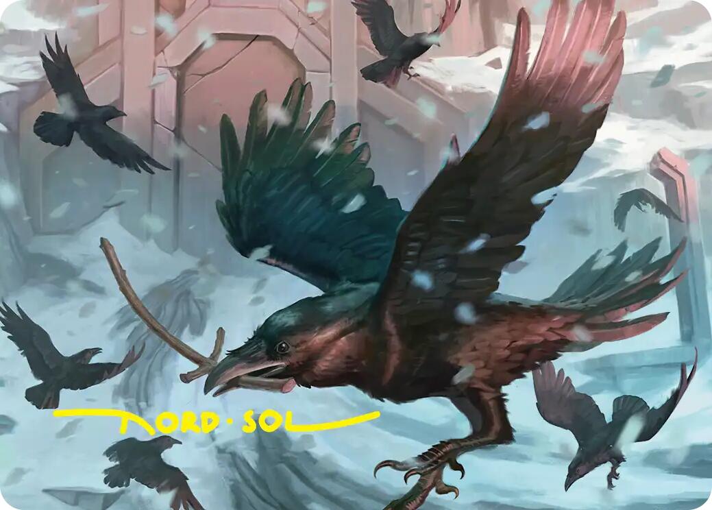 Ravenhill Flock Art Card (Gold-Stamped Signature) [The Hobbit Art Series] | Exor Games Bridgewater