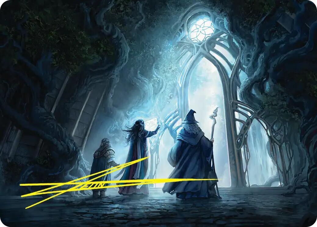 Uncover the Moon-Letters Art Card (Gold-Stamped Signature) [The Hobbit Art Series] | Exor Games Bridgewater