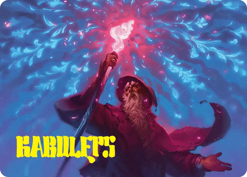 Wizard's Staff Art Card (Gold-Stamped Signature) [The Hobbit Art Series] | Exor Games Bridgewater