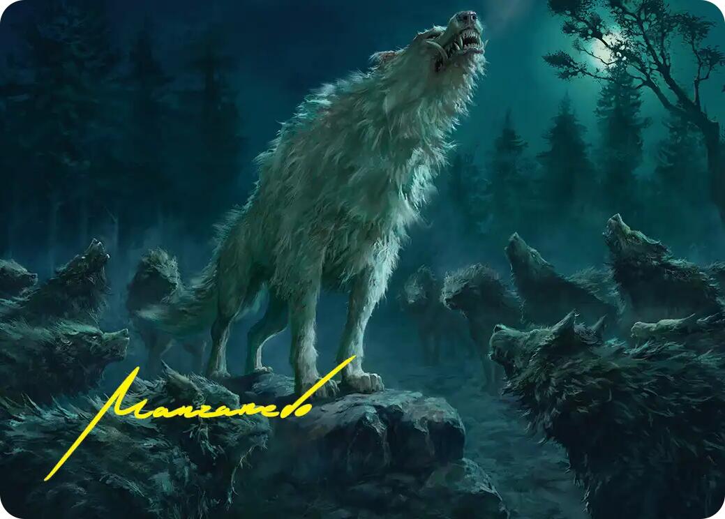 Reverent Howl Art Card (Gold-Stamped Signature) [The Hobbit Art Series] | Exor Games Bridgewater