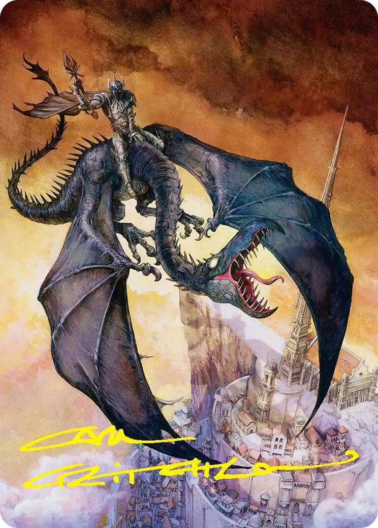 Witch-king, Bringer of Ruin Art Card (Gold-Stamped Signature) [The Hobbit Art Series] | Exor Games Bridgewater