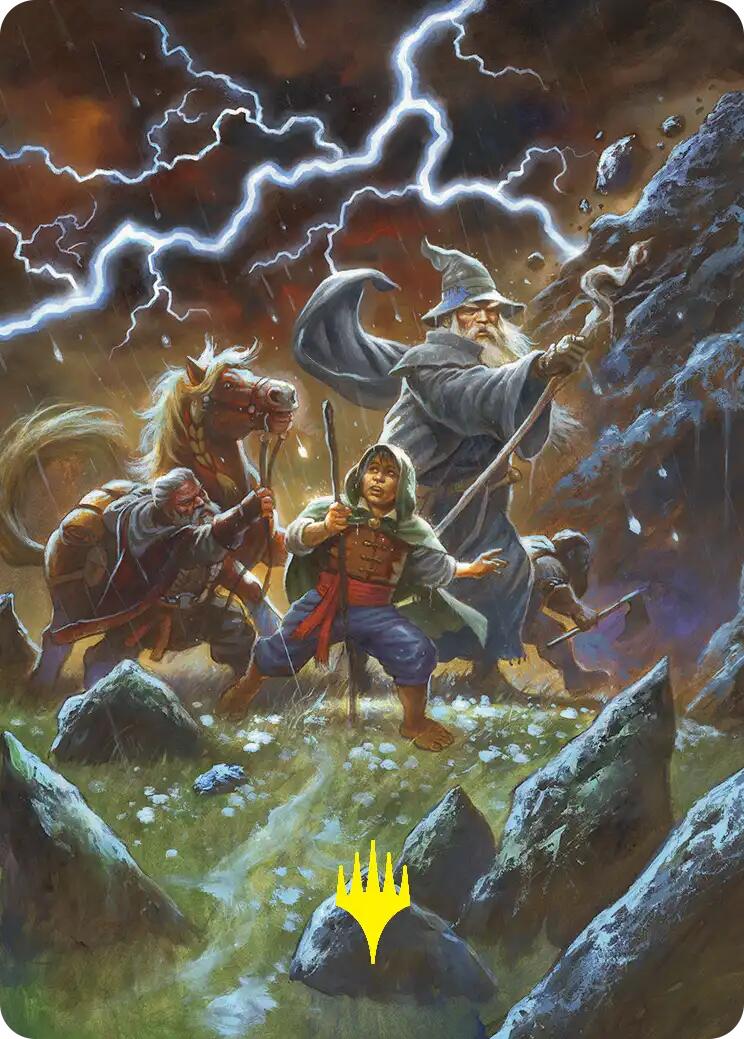 Call Forth the Tempest Art Card (Gold-Stamped) [The Hobbit Art Series] | Exor Games Bridgewater
