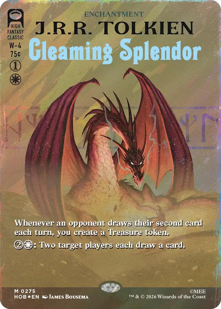 Gleaming Splendor (Borderless) (Surge Foil) [The Hobbit] | Exor Games Bridgewater