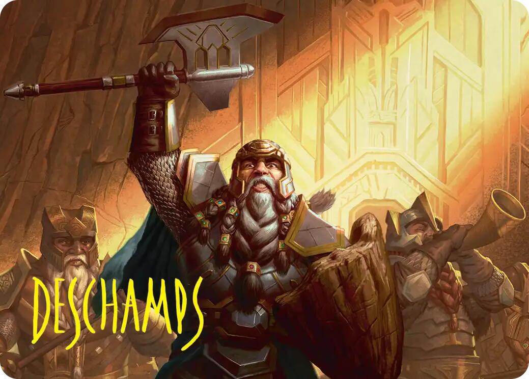 Thorin, Company's Leader Art Card (Gold-Stamped Signature) [The Hobbit Art Series] | Exor Games Bridgewater