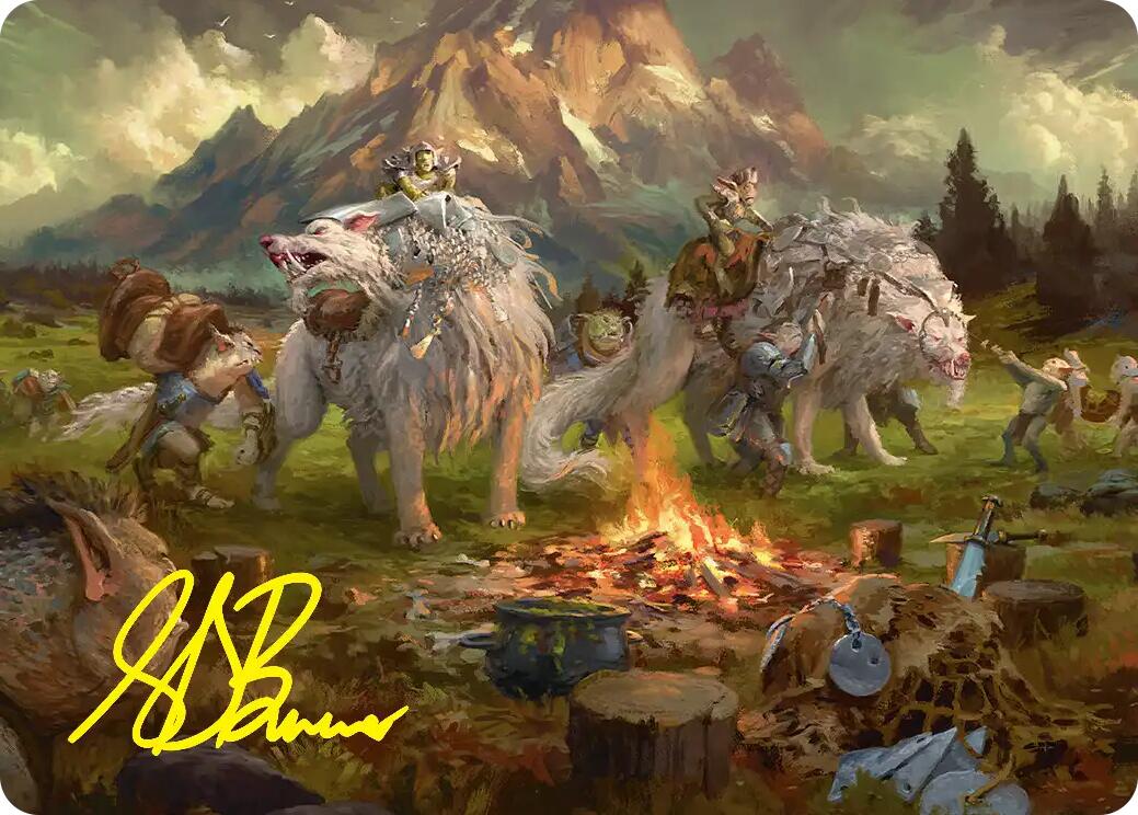 Mount Gundabad Mobilizes Art Card (Gold-Stamped Signature) [The Hobbit Art Series] | Exor Games Bridgewater