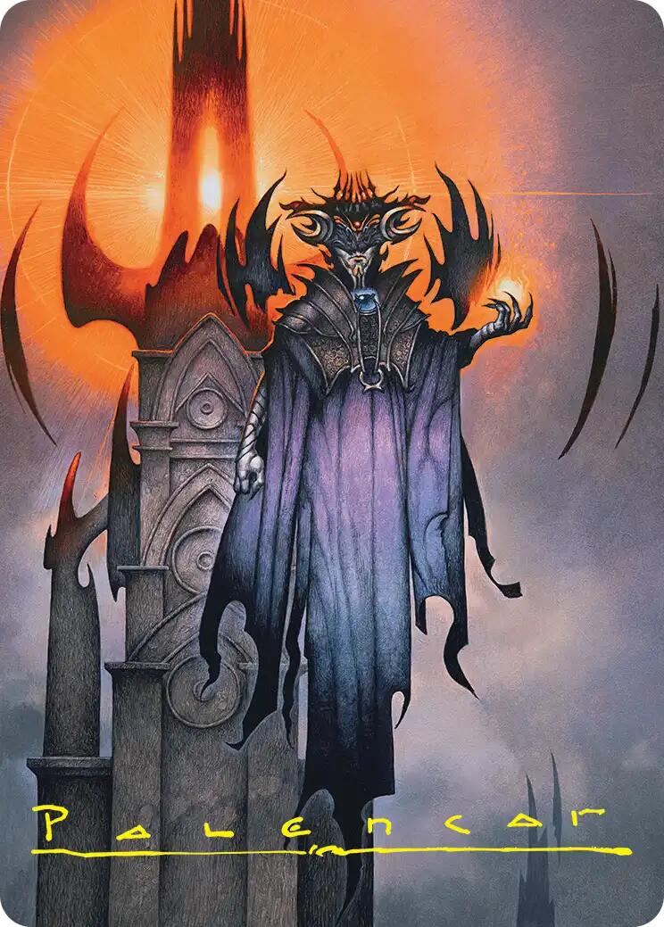 Sauron, the Lidless Eye Art Card (Gold-Stamped Signature) [The Hobbit Art Series] | Exor Games Bridgewater