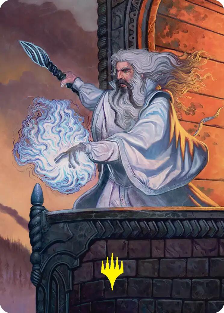 Saruman of Many Colors Art Card (Gold-Stamped) [The Hobbit Art Series] | Exor Games Bridgewater