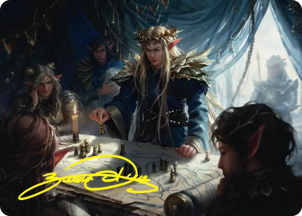Thranduil the Strategist Art Card (Gold-Stamped Signature) [The Hobbit Art Series] | Exor Games Bridgewater