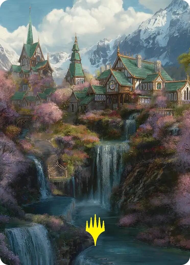Rivendell Art Card (Gold-Stamped) [The Hobbit Art Series] | Exor Games Bridgewater