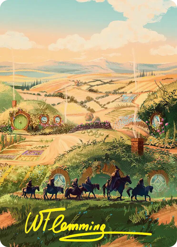 Plains Art Card (Gold-Stamped Signature) [The Hobbit Art Series] | Exor Games Bridgewater