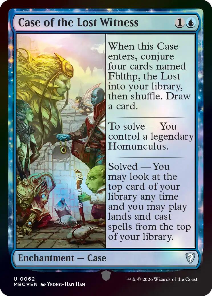 Case of the Lost Witness [Mystery Booster: Commander Edition] | Exor Games Bridgewater
