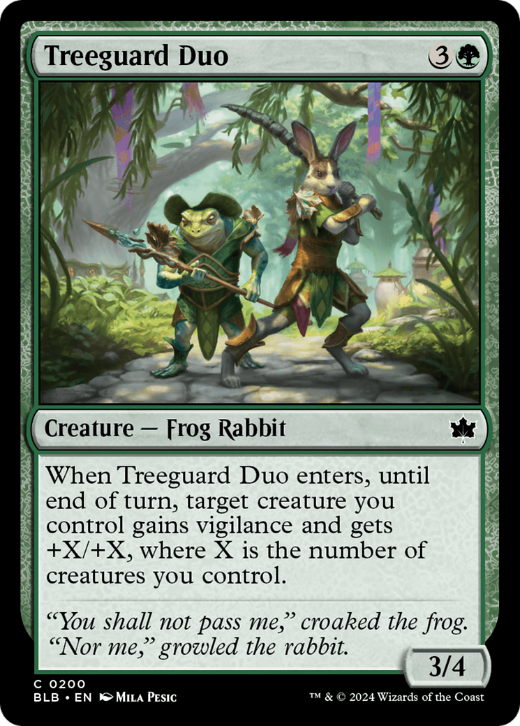 Treeguard Duo [Bloomburrow] | Exor Games Bridgewater
