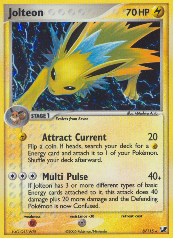 Jolteon (8/115) [EX: Unseen Forces] | Exor Games Bridgewater