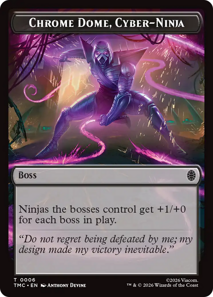 Chrome Dome, Cyber-Ninja [Teenage Mutant Ninja Turtles Commander Tokens] | Exor Games Bridgewater