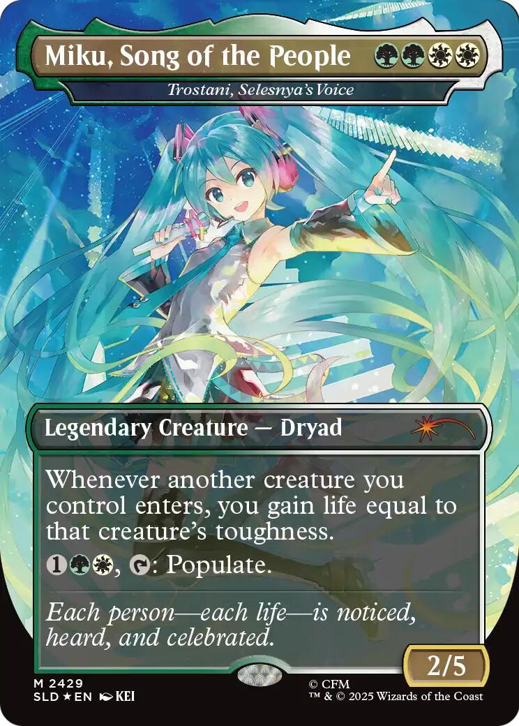 Miku, Song of the People - Trostani, Selesnya's Voice [Secret Lair Drop Series] | Exor Games Bridgewater