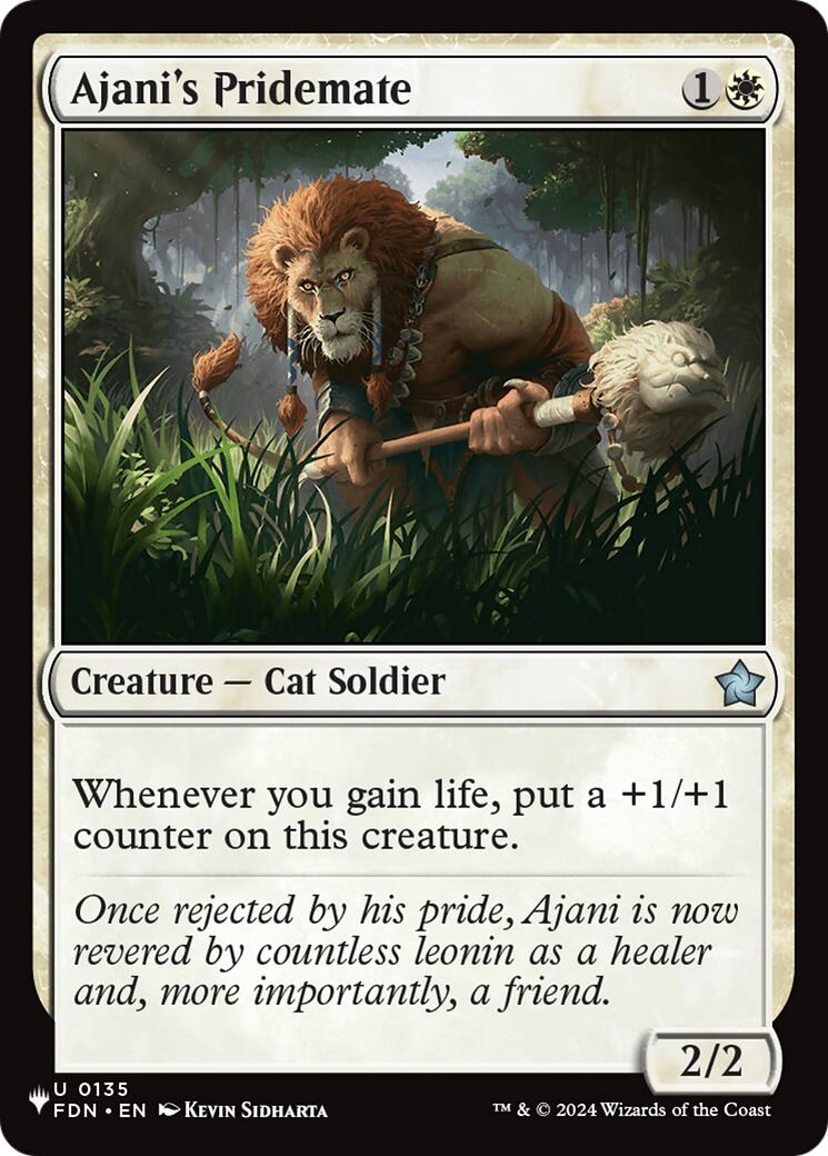 Ajani's Pridemate (FDN) [The List] | Exor Games Bridgewater