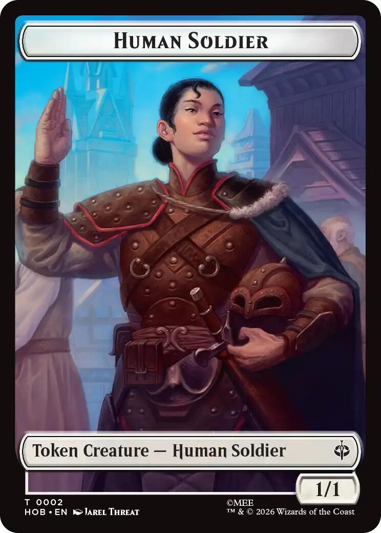 Human Soldier // Treasure (0013) Double-Sided Token [The Hobbit Tokens] | Exor Games Bridgewater